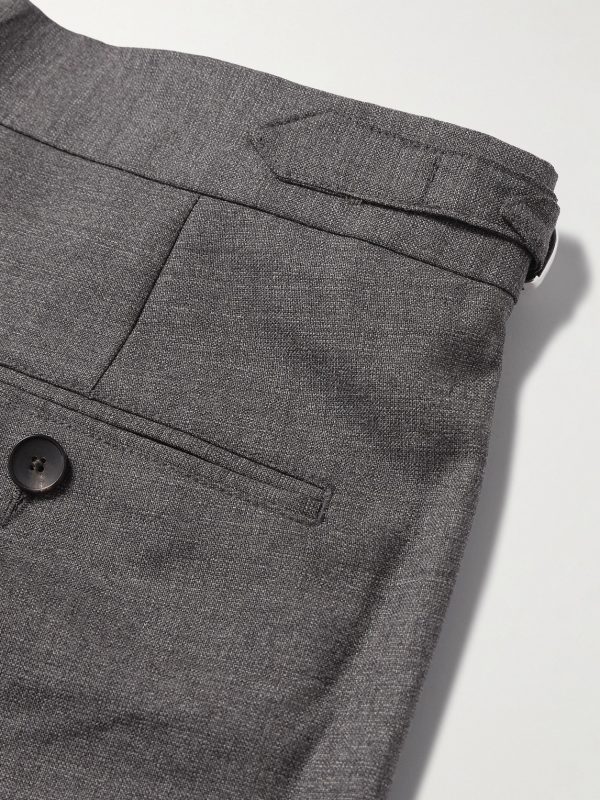 Steve Pleated Wool Tapered Trousers - CU Steve Pleated Wool Tapered Trousers - CU