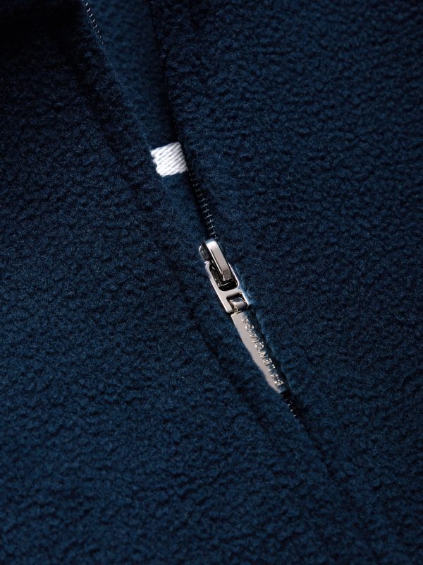 Logo-Embroidered Striped Fleece Track Jacket - CU