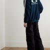 Logo-Embroidered Striped Fleece Track Jacket - OU