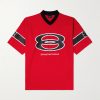 American Football Oversized Printed Piqué T-Shirt