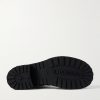 Venom Logo-Debossed Distressed Leather Boots - E1 Venom Logo-Debossed Distressed Leather Boots - E1