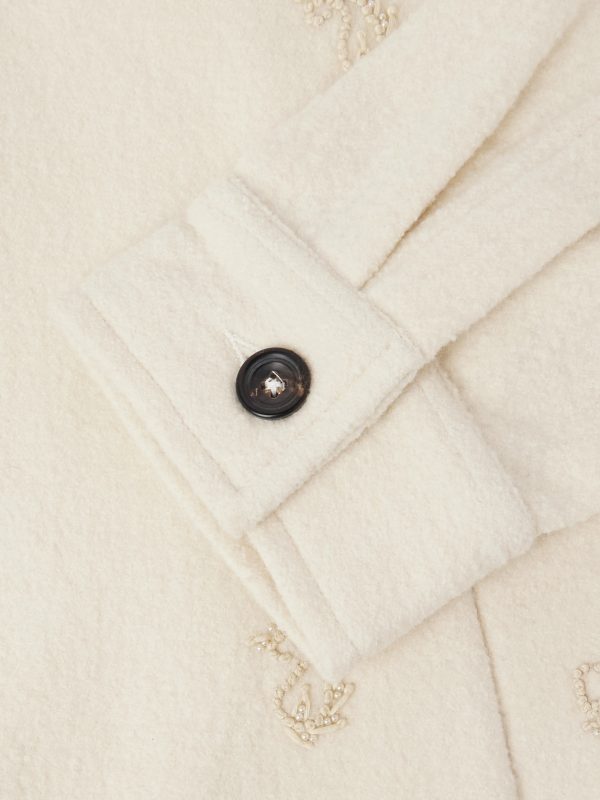 Embellished Wool Harrington Jacket - E1