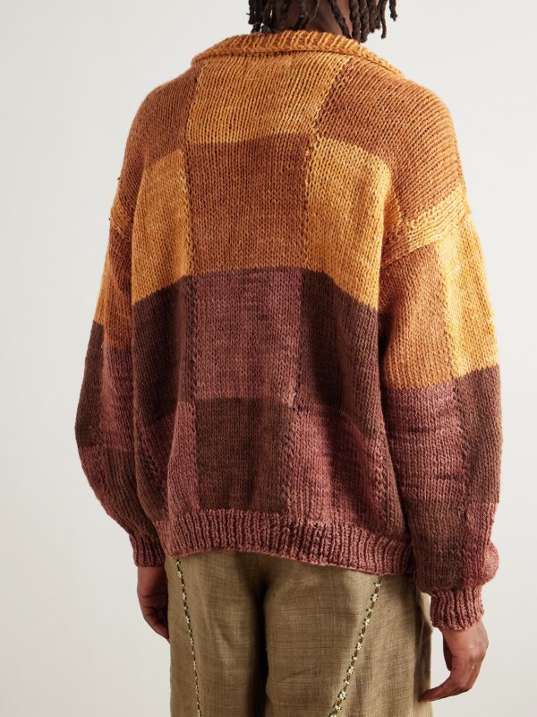 Jacquard-Knit Wool Sweater - BK Jacquard-Knit Wool Sweater - BK