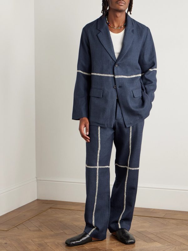 Rabari Embroidered Wool Suit Jacket - OU Rabari Embroidered Wool Suit Jacket - OU
