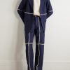 Rabari Straight-Leg Embroidered Textured-Wool Trousers - OU