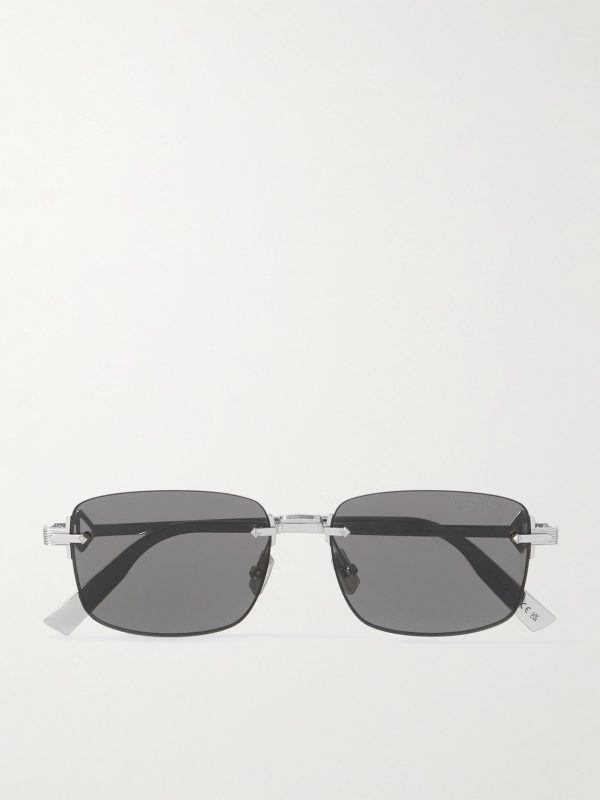 CD Diamond S11U Rectangular-Frame Rimless Silver-Tone Sunglasses CD Diamond S11U Rectangular-Frame Rimless Silver-Tone Sunglasses
