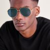 CD Link A1U Round-Frame Gold-Tone Sunglasses - OU