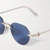 CD Diamond R5U Pantos Silver and Gold-Tone Sunglasses - CU CD Diamond R5U Pantos Silver and Gold-Tone Sunglasses - CU