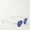 CD Diamond R5U Pantos Silver and Gold-Tone Sunglasses - FR CD Diamond R5U Pantos Silver and Gold-Tone Sunglasses - FR