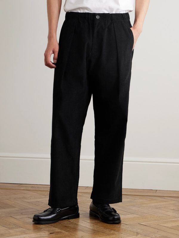 Taka Straight-Leg Embroidered Cotton-Corduroy Trousers - FR