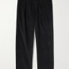 Taka Straight-Leg Embroidered Cotton-Corduroy Trousers
