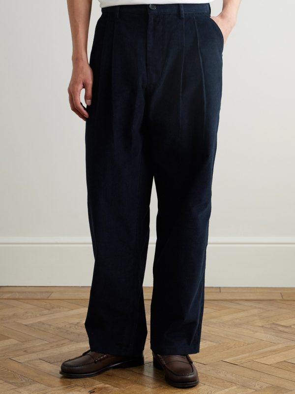 Antonio Straight-Leg Embroidered Cotton-Corduroy Trousers - FR Antonio Straight-Leg Embroidered Cotton-Corduroy Trousers - FR