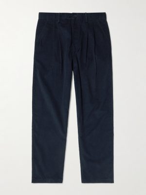 Antonio Straight-Leg Embroidered Cotton-Corduroy Trousers Antonio Straight-Leg Embroidered Cotton-Corduroy Trousers