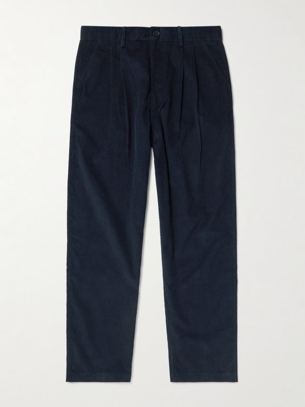 Antonio Straight-Leg Embroidered Cotton-Corduroy Trousers Antonio Straight-Leg Embroidered Cotton-Corduroy Trousers
