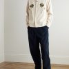 Antonio Straight-Leg Embroidered Cotton-Corduroy Trousers - OU Antonio Straight-Leg Embroidered Cotton-Corduroy Trousers - OU