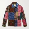 Luis Printed Patchwork Cotton Shirt Luis Printed Patchwork Cotton Shirt