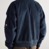Max Logo-Embroidered Cotton-Corduroy Bomber Jacket - BK Max Logo-Embroidered Cotton-Corduroy Bomber Jacket - BK