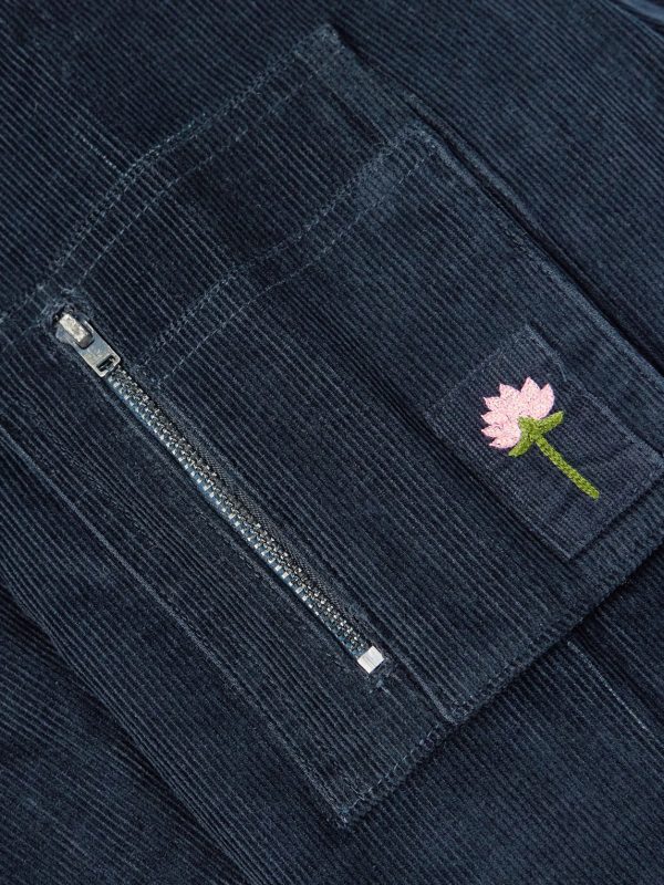 Max Logo-Embroidered Cotton-Corduroy Bomber Jacket - E1 Max Logo-Embroidered Cotton-Corduroy Bomber Jacket - E1