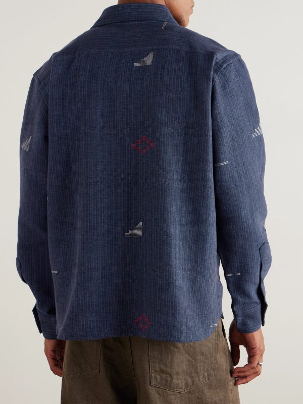 Luis Embroidered Cotton Shirt - BK Luis Embroidered Cotton Shirt - BK