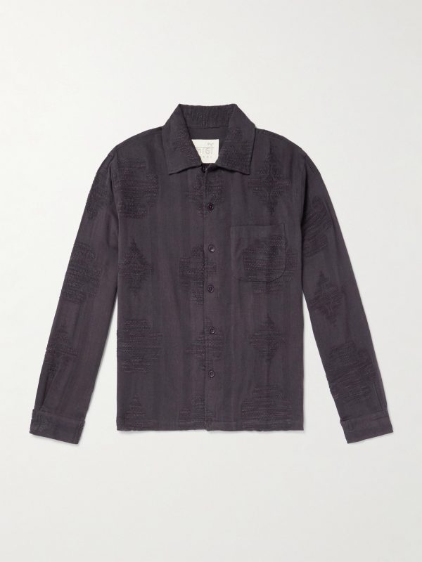 Martin Cotton-Jacquard Shirt Martin Cotton-Jacquard Shirt