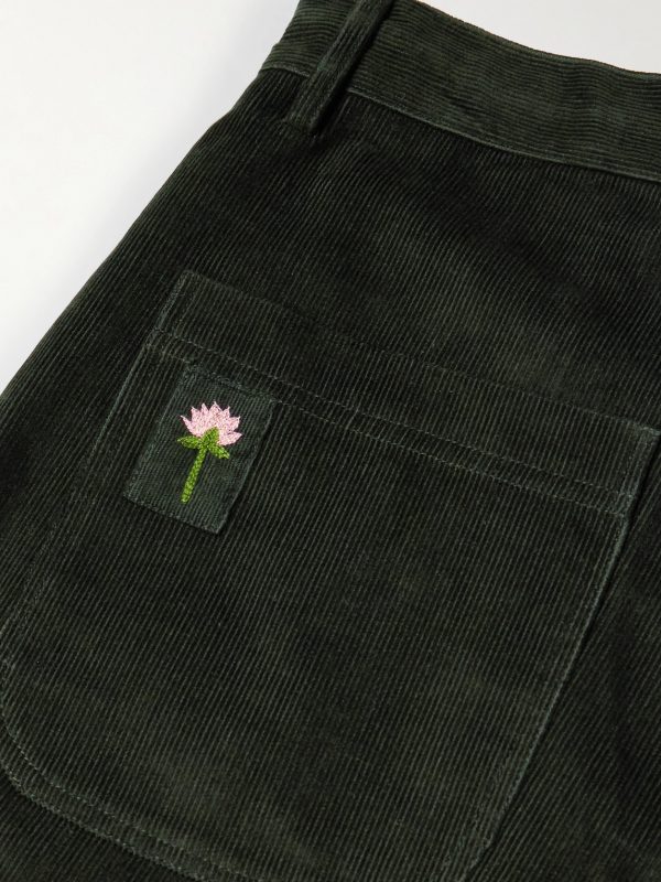 Antonio Straight-Leg Embroidered Cotton-Corduroy Trousers - CU