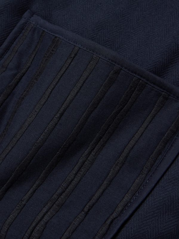 Amardeep Embroidered Cotton-Herringbone Jacket - E1 Amardeep Embroidered Cotton-Herringbone Jacket - E1