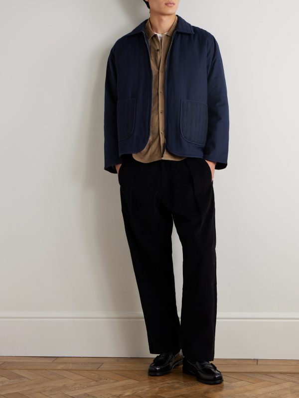 Amardeep Embroidered Cotton-Herringbone Jacket - OU Amardeep Embroidered Cotton-Herringbone Jacket - OU
