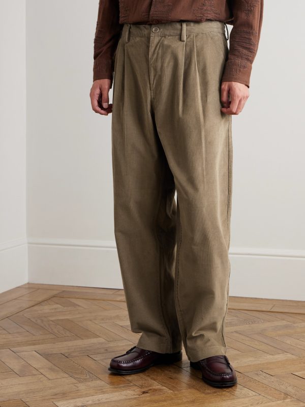Antonio Straight-Leg Cotton-Corduroy Trousers - FR Antonio Straight-Leg Cotton-Corduroy Trousers - FR