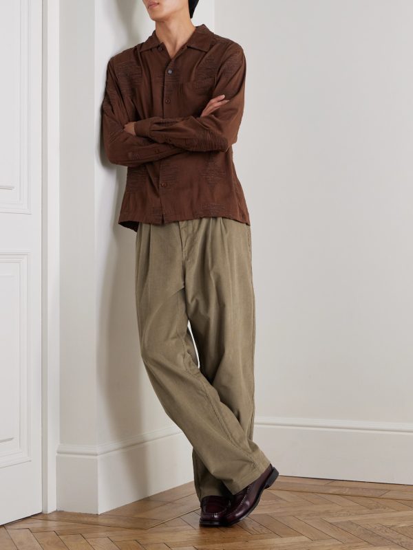 Antonio Straight-Leg Cotton-Corduroy Trousers - OU Antonio Straight-Leg Cotton-Corduroy Trousers - OU