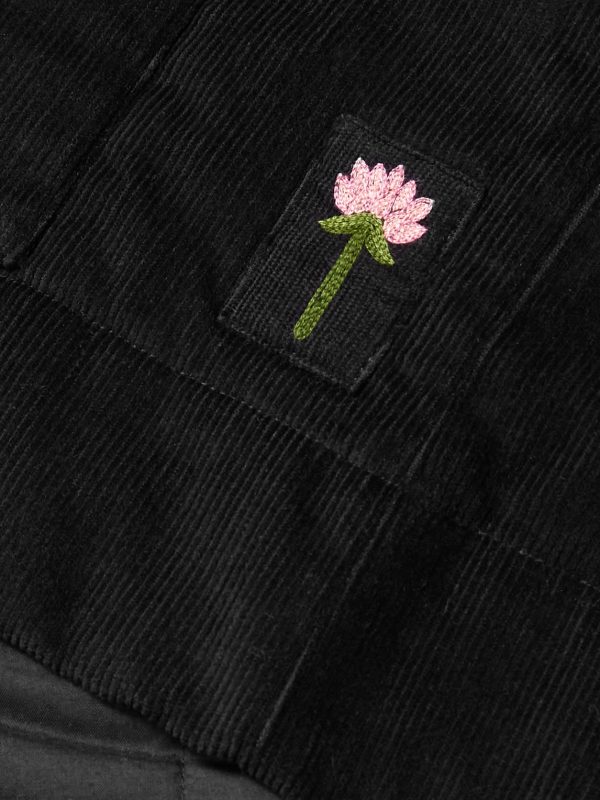 Bodhi Embroidered Cotton-Corduroy Jacket - E1