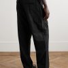 Straight-Leg Wool Trousers - BK Straight-Leg Wool Trousers - BK