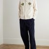 Martin Embroidered Cotton-Twill Shirt - OU