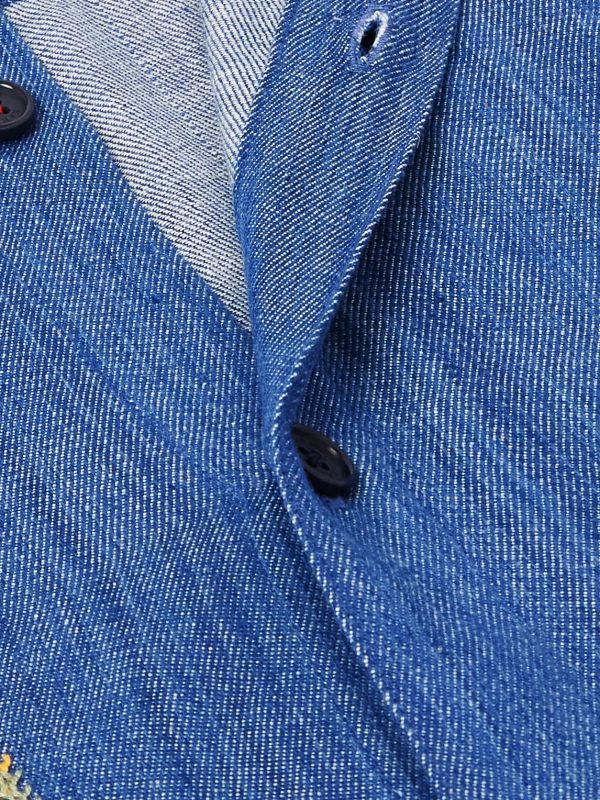Luis Embroidered Cotton-Chambray Shirt - CU