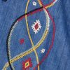 Luis Embroidered Cotton-Chambray Shirt - E1