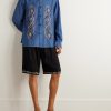 Luis Embroidered Cotton-Chambray Shirt - OU
