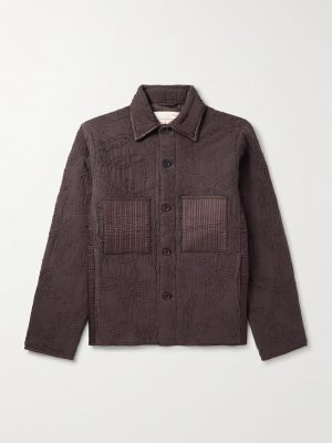 Wynton Embroidered Cotton and Hemp-Blend Overshirt Wynton Embroidered Cotton and Hemp-Blend Overshirt