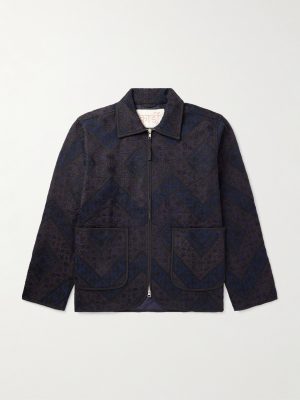 + Paiwand Studio Amardeep Embroidered Cotton-Herringbone Jacket + Paiwand Studio Amardeep Embroidered Cotton-Herringbone Jacket
