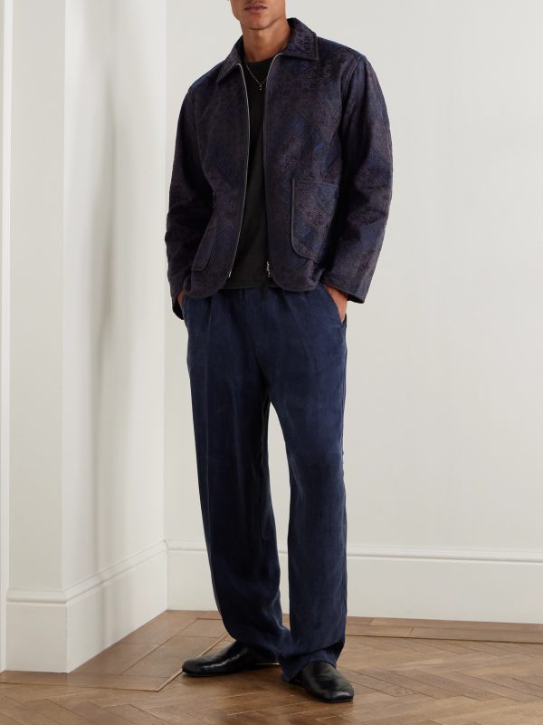 + Paiwand Studio Amardeep Embroidered Cotton-Herringbone Jacket - OU