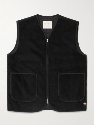 Chota Embroidered Cotton-Corduroy Gilet Chota Embroidered Cotton-Corduroy Gilet