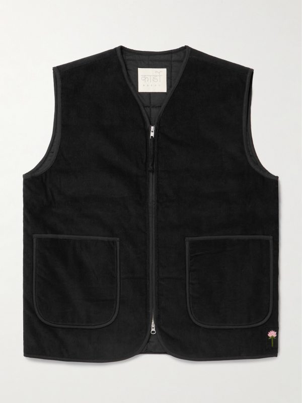 Chota Embroidered Cotton-Corduroy Gilet Chota Embroidered Cotton-Corduroy Gilet