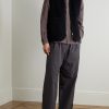 Chota Embroidered Cotton-Corduroy Gilet - OU Chota Embroidered Cotton-Corduroy Gilet - OU