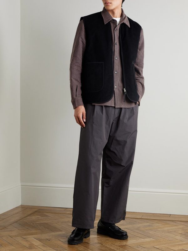 Chota Embroidered Cotton-Corduroy Gilet - OU Chota Embroidered Cotton-Corduroy Gilet - OU