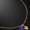 Karma + Per Aspera ad Astra medium 18-Karat Gold, Enamel and Diamond Necklace