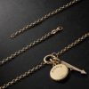 Strength and Arrow Medium Belcher 18-Karat Gold Diamond Necklace - BK Strength and Arrow Medium Belcher 18-Karat Gold Diamond Necklace - BK