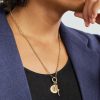 Strength and Arrow Medium Belcher 18-Karat Gold Diamond Necklace - OU Strength and Arrow Medium Belcher 18-Karat Gold Diamond Necklace - OU