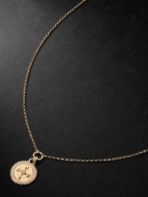 Internal Compass 18-Karat Gold Diamond Pendant Necklace