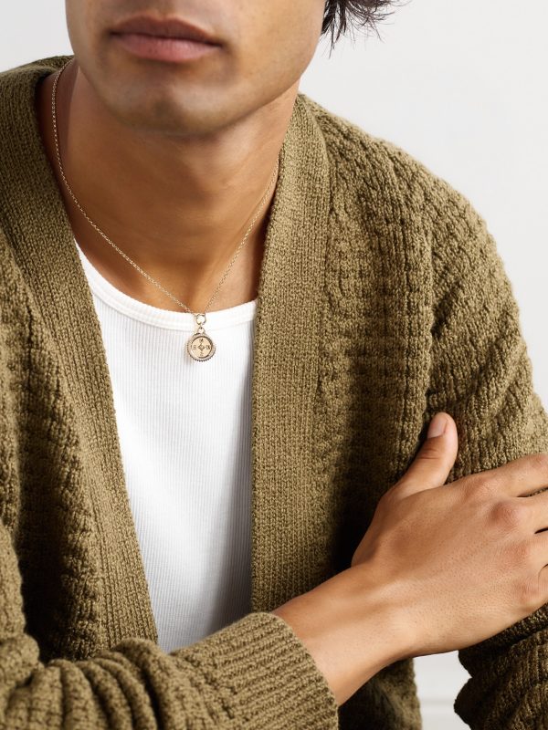 Internal Compass 18-Karat Gold Diamond Pendant Necklace - OU