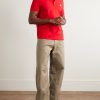 Straight-Leg Cotton-Canvas Cargo Trousers - OU Straight-Leg Cotton-Canvas Cargo Trousers - OU