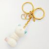 Le Chat De La Maison Gold-Tone and Plastic Key Fob - BK Le Chat De La Maison Gold-Tone and Plastic Key Fob - BK