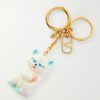 Le Chat De La Maison Gold-Tone and Plastic Key Fob Le Chat De La Maison Gold-Tone and Plastic Key Fob